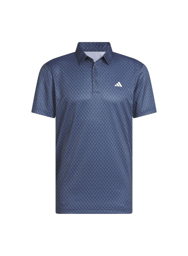 Adidas Mens Core Allover Print Polo Shirt - Image 1